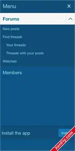 AndyB – Remove "Install the App" Bildirimi