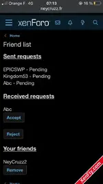 [NC] FriendsRequest – XenForo 2 Arkadaşlık Eklentisi
