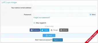 [cXF] Login Widget – Forumunuzda Şık ve Hızlı Giriş Paneli!