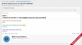 [BS] Multi-account Detector – Çoklu Hesapları Otomatik Tespit Edin