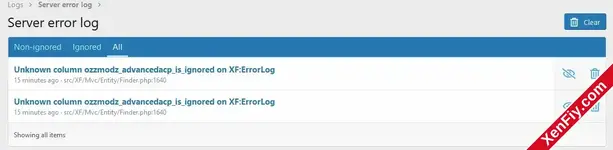 [OzzModz] Ignore Server Errors From Log – Belirli Hataları Kayıt Altına Almadan Yoksayın