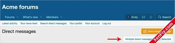 AndyB – Multiple Direct Messages (Toplu Özel Mesaj Gönderme)