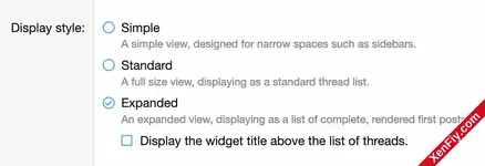[cXF] New Threads Widget Plus – XenForo 2 Gelişmiş Yeni Konular Widget’ı