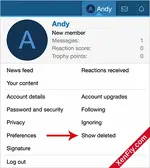 AndyB - Show Deleted – XenForo 2 Silinen Konu ve Mesajları Listeleme Eklentisi