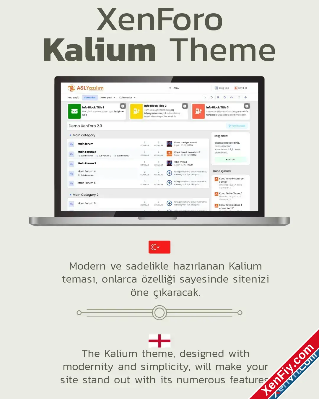 Konu 'Kalium Theme - XenForo 2'